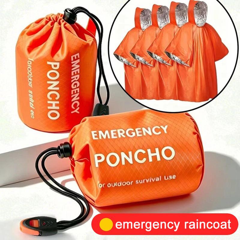 Portable Emergency Rain Poncho - Camping Rain Poncho ulasan dan harga
