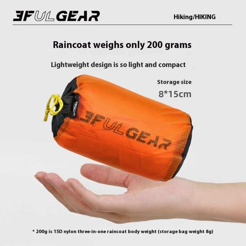 3F UL GEAR Ultralight Hiking R - Camping Rain Poncho ulasan dan harga