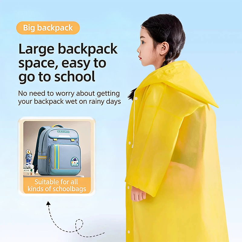 Disposable Raincoat for Kids E - Camping Rain Poncho ulasan dan harga