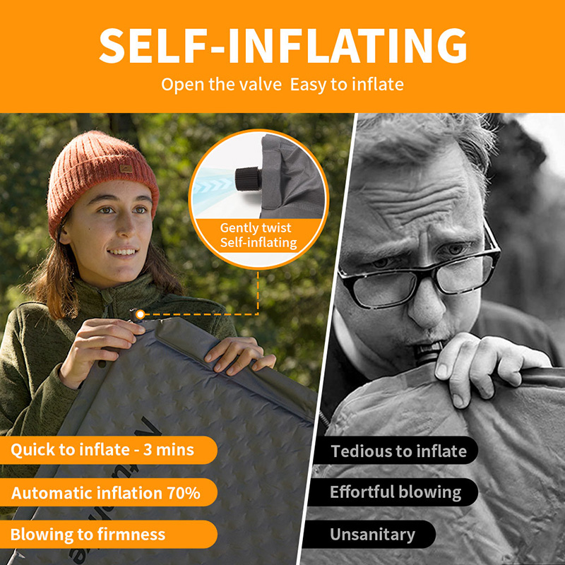 Naturehike D01 Self-inflating  - Outdoor Camping Rugs ulasan dan harga