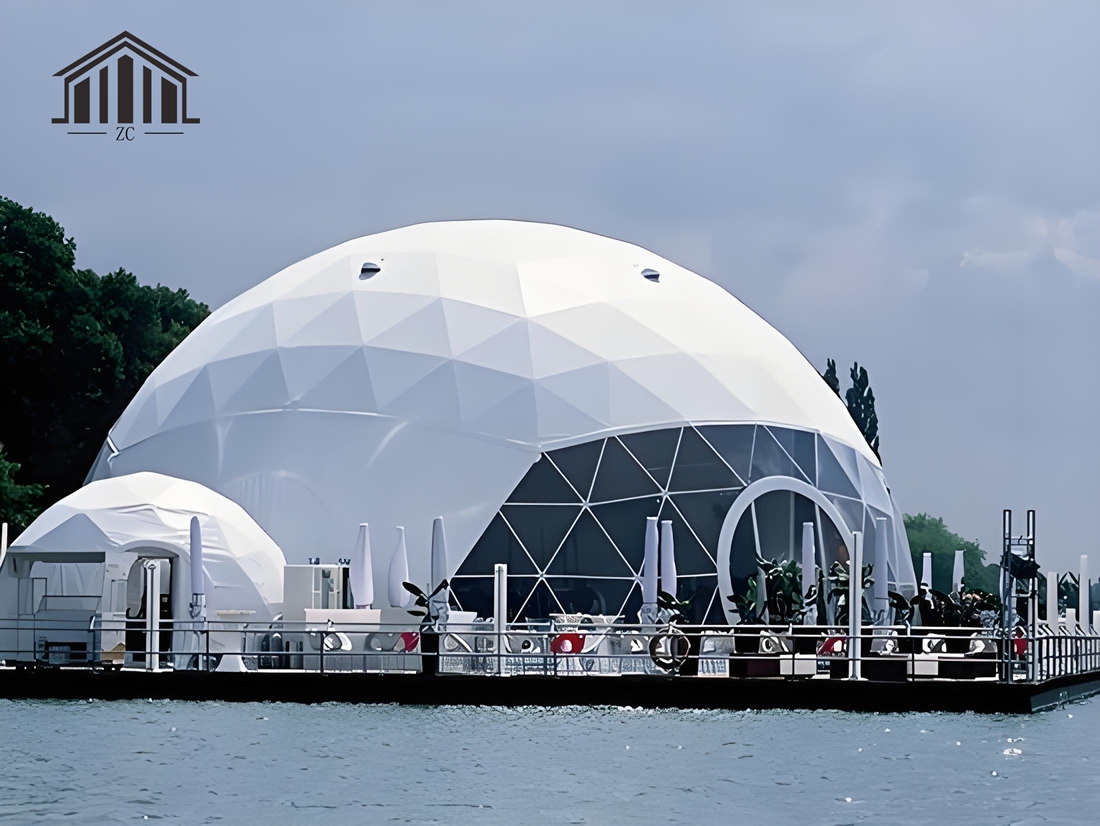Large Capacity Spherical Gazeb - Outdoor Camping Exhibition ulasan dan harga
