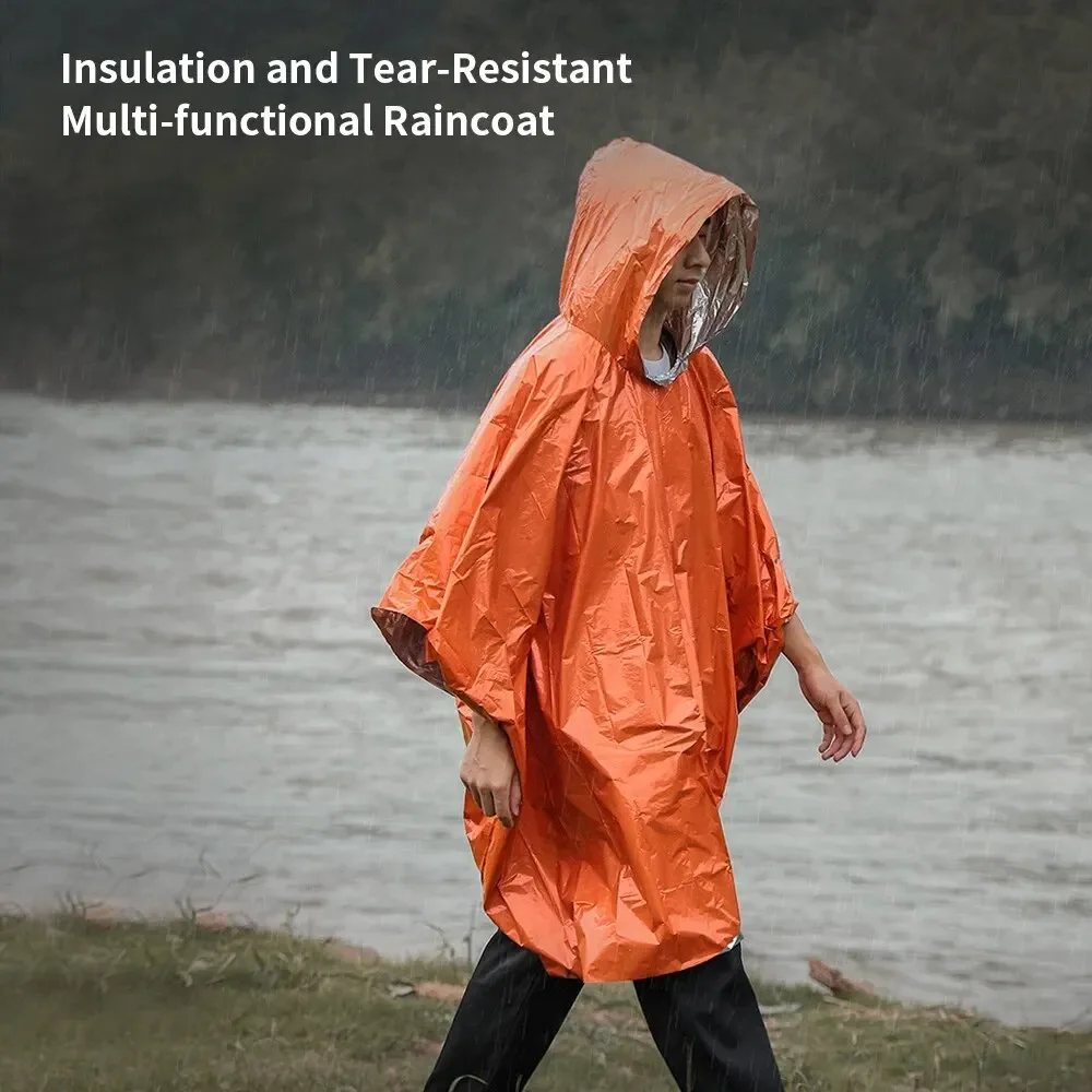 Emergency Raincoat Poncho Wate - Camping Rain Poncho ulasan dan harga