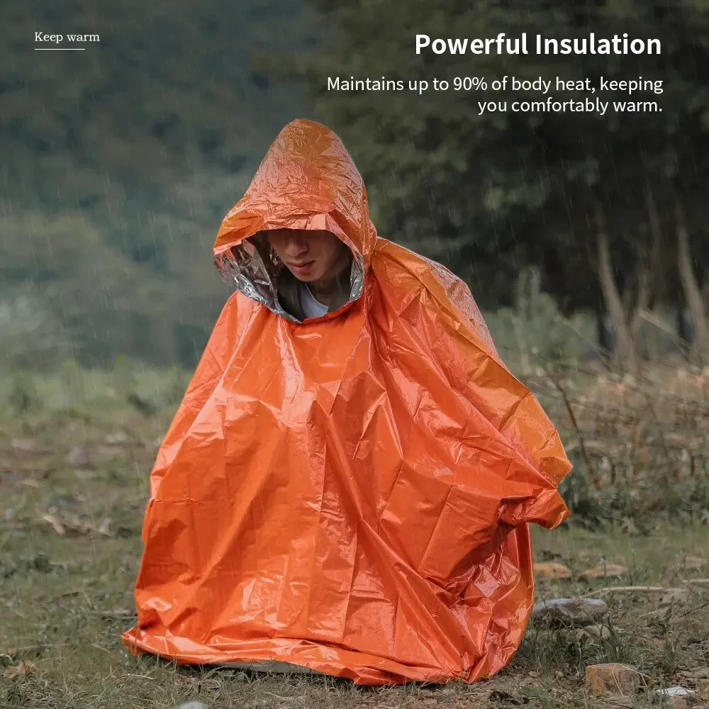 Emergency Raincoat Poncho Wate - Camping Rain Poncho ulasan dan harga