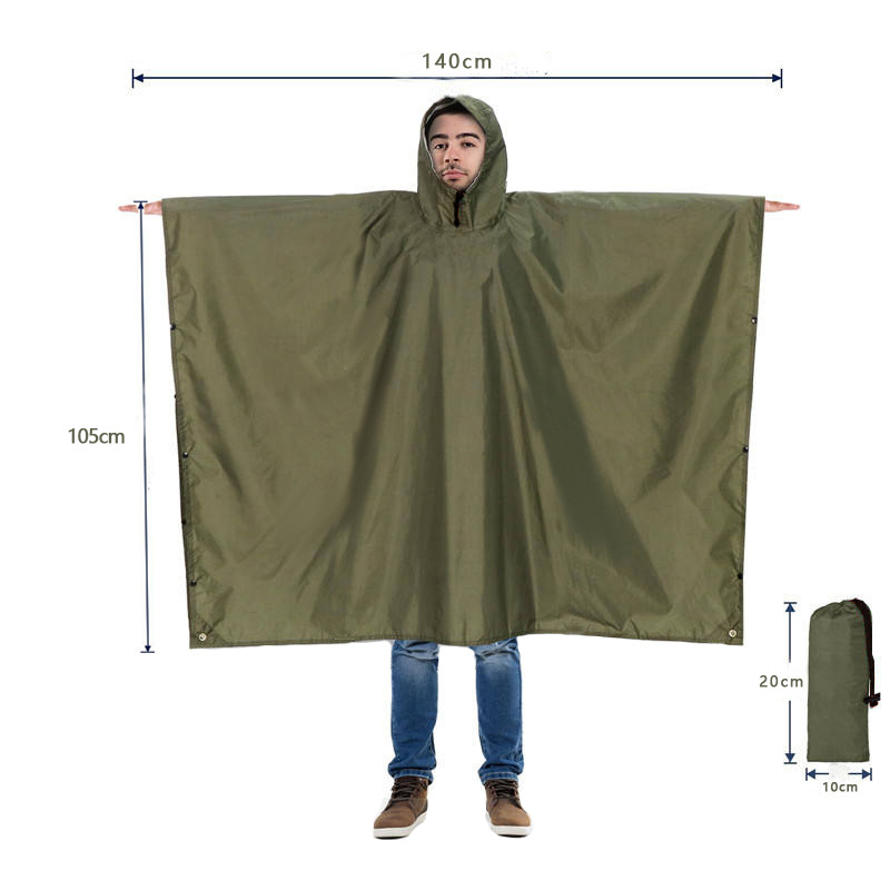 Heavy Duty Rain Poncho For Bac - Camping Rain Poncho ulasan dan harga