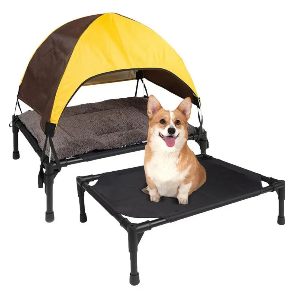 Outdoor Elevated Dog Bed, Fold - Outdoor Camping Dog Bed ulasan dan harga