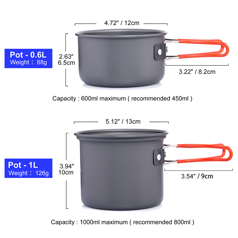 Widesea Camping Cookware Set O - Outdoor Camping Dining Set ulasan dan harga