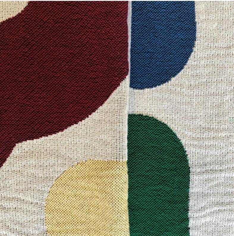 Colored Lines Cotton Travel Ca - Outdoor Camping Rugs ulasan dan harga