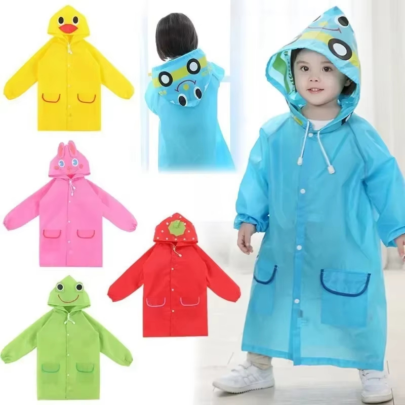Kids Raincoat Cartoon Animal S - Camping Rain Poncho ulasan dan harga