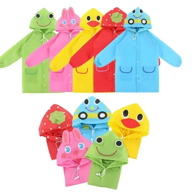 Kids Raincoat Cartoon Animal S - Camping Rain Poncho ulasan dan harga