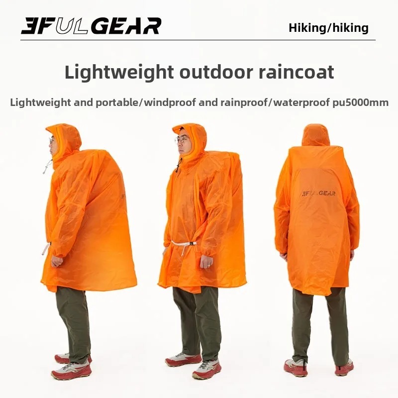 Ultralight Rain Poncho 3F UL G - Camping Rain Poncho ulasan dan harga