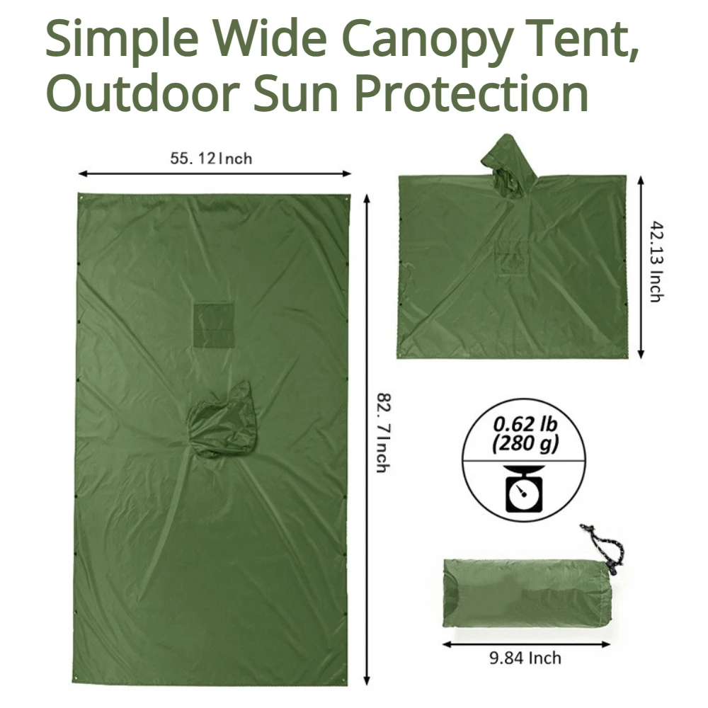 2026 For Camping Hiking 3-in-1 - Camping Rain Poncho ulasan dan harga