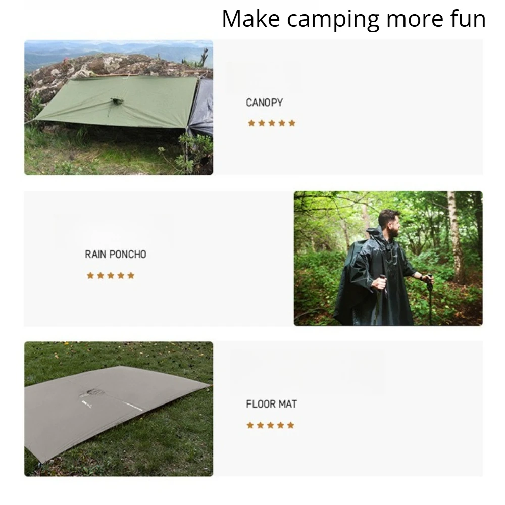 2026 For Camping Hiking 3-in-1 - Camping Rain Poncho ulasan dan harga