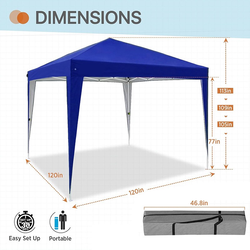 3x3m Four-sided Folding Pop Up - Outdoor Camping Exhibition ulasan dan harga